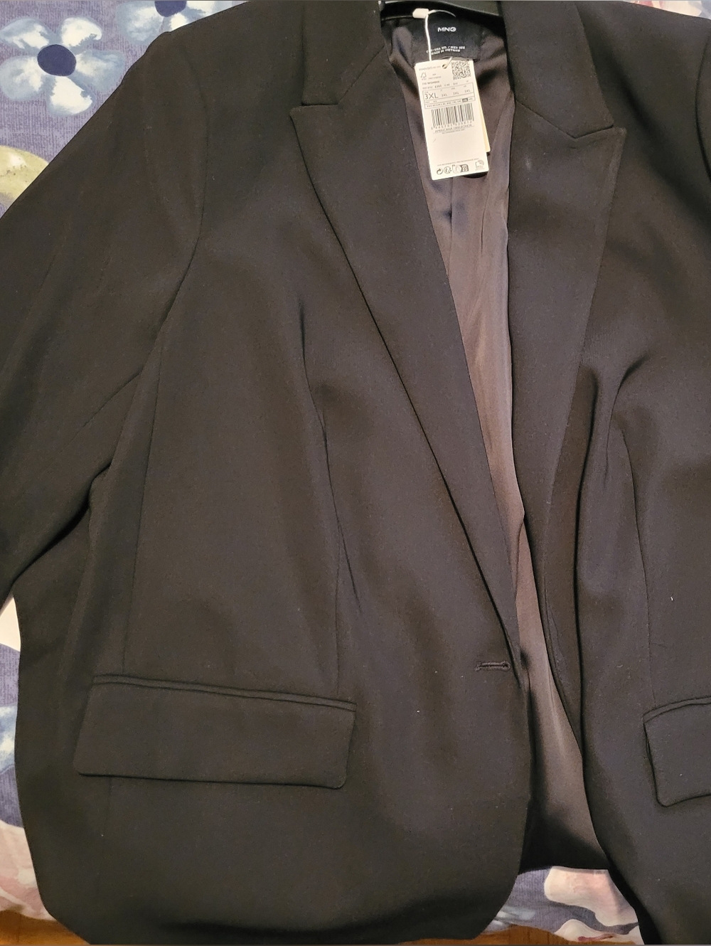 Mango Black Tailored Blazer
